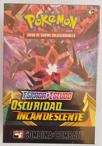 Imagen 2 de 3 de Pokemon Tcg Combina Y Combate Oscuridad Incandescente Nueva