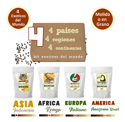 Kit Combo Pack Variedad Cafe Especialidad Premium Exquisitos