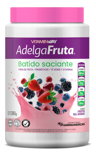 Adelga Fruta Frutos Del Bosque Prebióticos 390g Vitamin Way