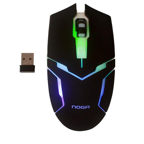 Mouse Gamer Inalambrico Noga Pc 2400 Dpi Bateria Recargable