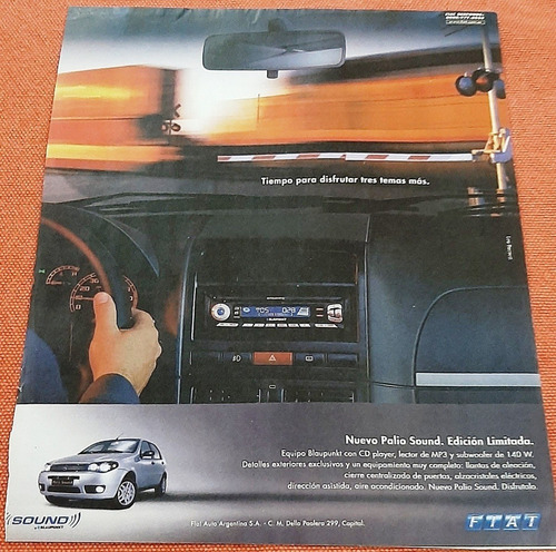 Publicidad Fiat Palio Sound Edición Limitada