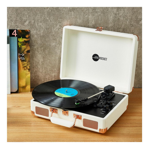 Maleta Arkrocketk Curiosity, Tocadiscos Bluetooth, Vintage D