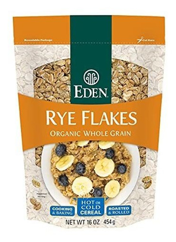 Eden Alimentos Orgánicos Rye Flakes - 16 Oz