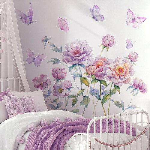 Calcomanías De Pared De Flores Calcomanías De Pared
