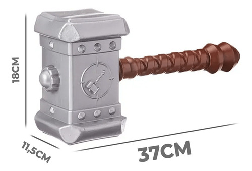 Brinquedo Kit Martelo Thor Infantil Batalha Com Escudo