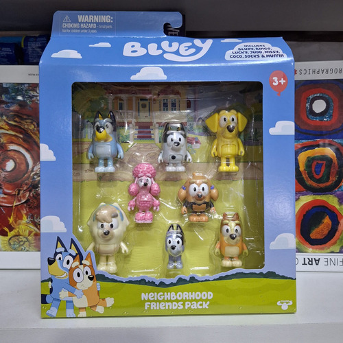 Muñecos X8 Bluey Neightborhood Friends Pack 17676