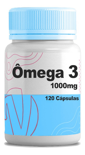 Omega 3 - 1000mg - 120 Cápsulas Sabor Sem Sabor