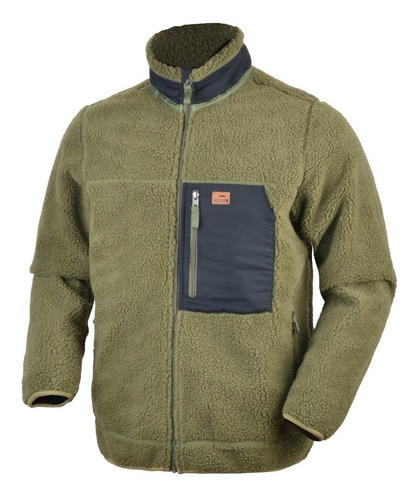 Imagen 2 de 10 de Chaqueta Sherpa Hombre Térmica Brüggen Lenga® Cierres Ykk®