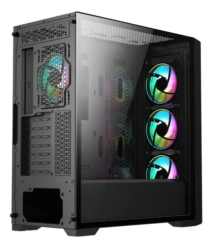 Case Atx Gamer Iceberg Titan M16 Plus Negro 7 Vents Argb