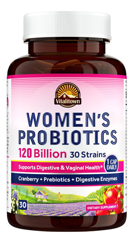 Probioticos Vaginales En Pastillas Con Enzimas & Cranberry  