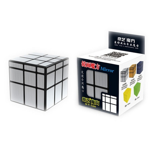 Cubo Rubik Mirror Carbono Qiyi 3x3 Speedcube - Plateado