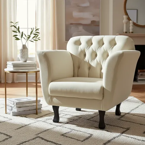 Poltrona Helena Sala Quarto Escritório Livraria Pés Madeira