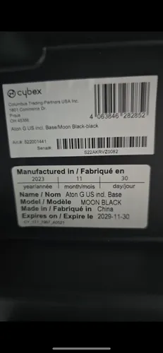Silla Para Carro Bebé Cybex Aton G (Usado)
