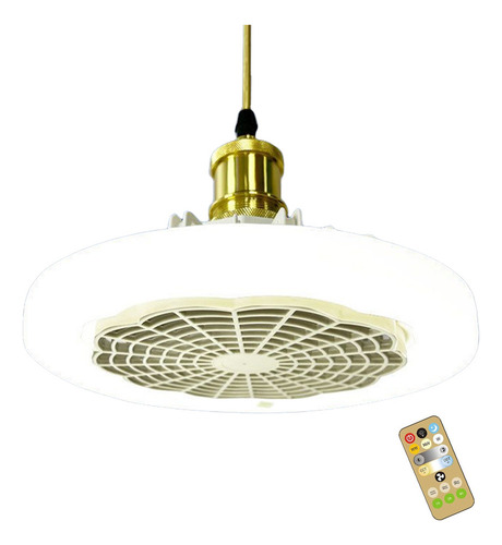 Luz Led De Ventilador E27 A02 Con Control Remoto