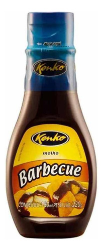 Molho barbecue Kenko sem glúten em squeeze 220 g