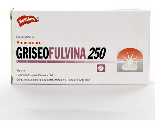 Antimicotico Griseofulvina 250mg 20comp Holliday
