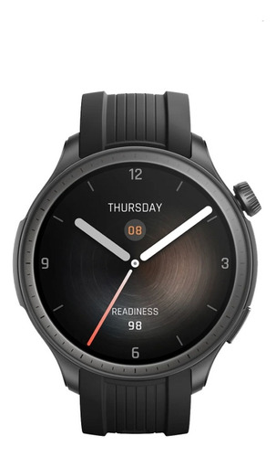 Reloj inteligente Amazfit Balance A2287, carcasa negra medianoche, correa negra, bisel negro, diseño de pulsera de malla