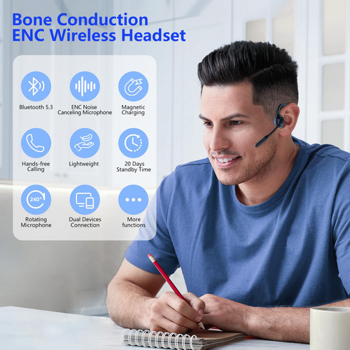 Auriculares De Conducción Ósea Earteana Bluetooth Con Micróf