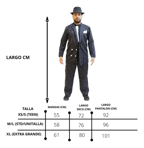 Traje de mafioso hotsell