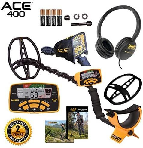 Detector De Metales Garrett Ace 400 Con Bobina Impermeable
