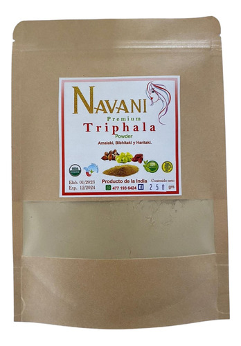 Triphala En Polvo 100% Natural Calidad Premium Navani 250 Gr