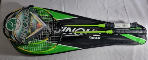 2 Raquetas Badminton Con Estuche Double Fish Jinque