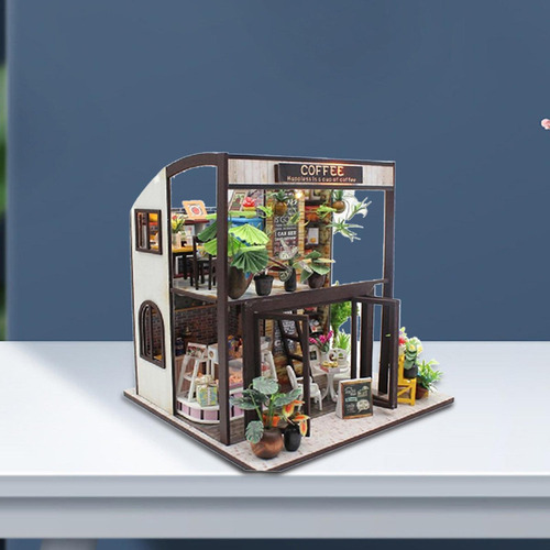 Pequeña Casa De Muñecas Para Hacer Tú Mismo, Cafetería De Ma