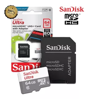 Cartão Memoria Nitendo Switch Sandisk 64 Gb Micro Sd Celular