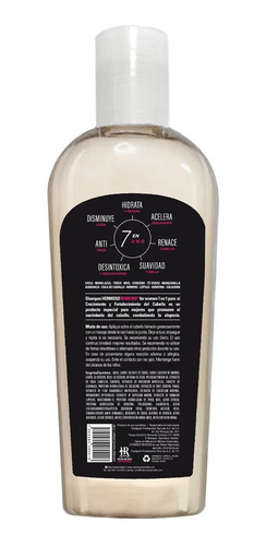 2 Shampoo Anticaida Crecimiento Acelerado Hidratante 7 En 1