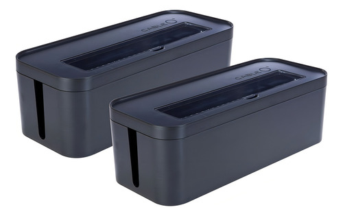 Cajas Para Ocultar Cables Caja Organizadora De Cables Color Gris Oscuro
