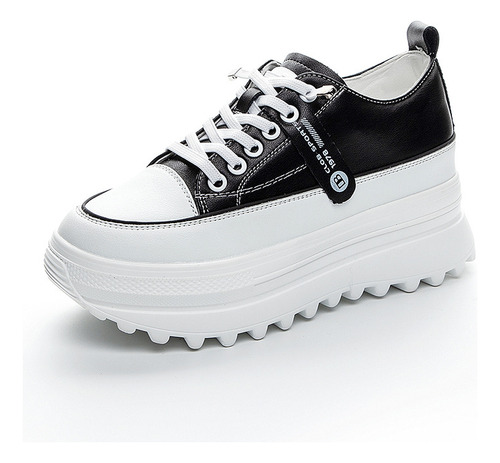~ Nuevos Zapatos De Plataforma Con Punta Redonda Para Mulher