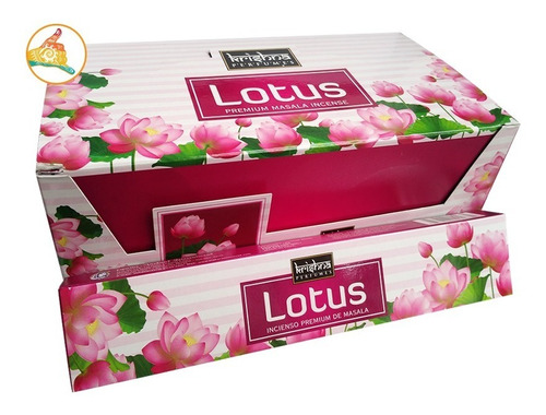 Incienso Lotus Caja X12 Marca Krishna