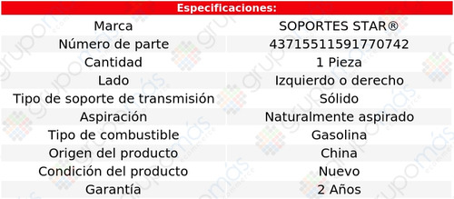 Sop Transmisión Izq/der S Star W300 Pickup L6 3.7l 71 A 74