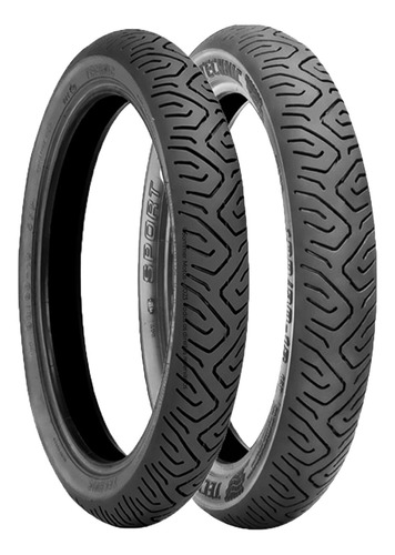 Par Pneu 90/90-18 + 100/90-18 S/c Sport Technic + Bico Roda