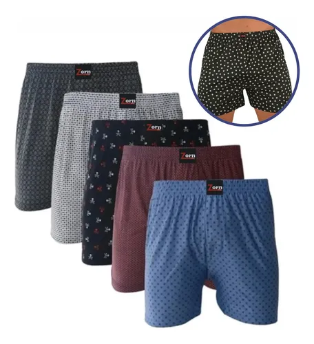 Cueca Samba Canção Short De Dormir Zorn Kit Com 05