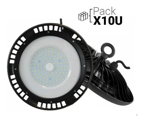 Proyector Led Industrial High - Bay 100w Frío Pack X 10 Un.