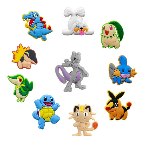 80 Imanes De Pokemon De Pvc Para Refrigerador 3 Cm Pikachu
