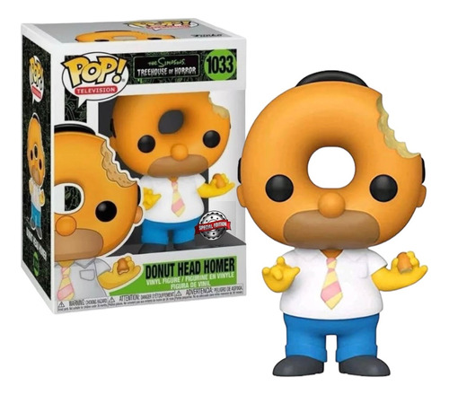 Funko Pop Simpsons Homer Donut Head #1033 Exclusive Horror