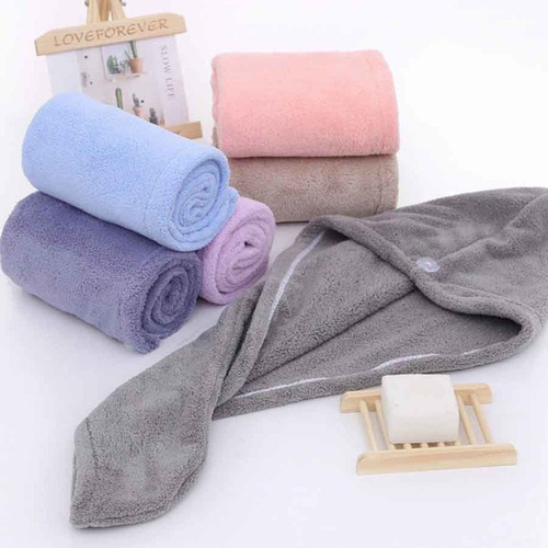 Wuchuang Gorro De Pelo Seco Absorbente Wrap Toalla Gorro De