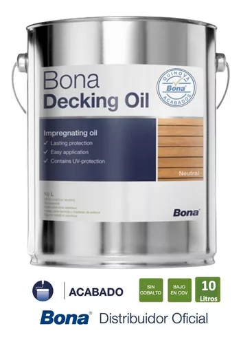 10 Litros Aceite Para Deck Bona Decking Oil Color Neutral en venta en ...