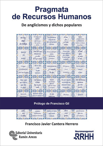 Pragmata De Recursos Humanos, De Cantera, Francisco Javier. Editorial Universitaria Ramón Areces, Tapa Blanda En Español