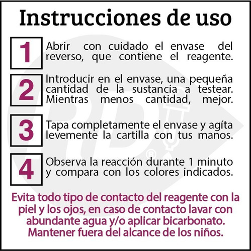 10 Test De Un Uso - Varias Sustancias