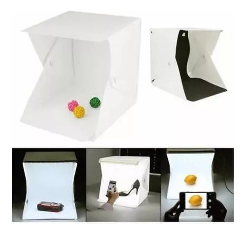 Pack 2 Estudios Fotográficos Portátil Caja Luz Led Fotos 