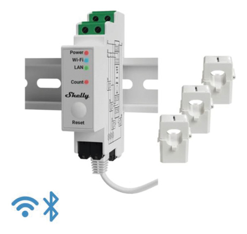 Medidor Trifásico De Corriente Alterna Wifi Shellypro3em