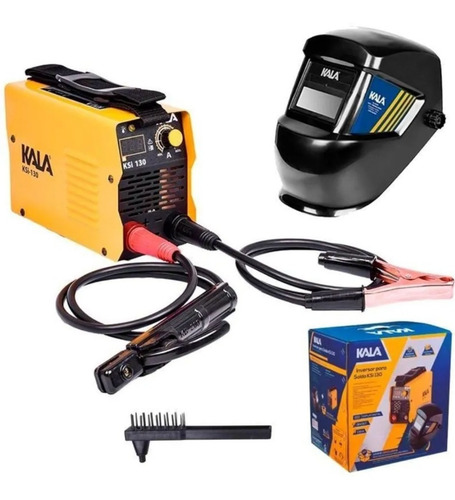 Solda Inversora E Tig 130a Bivolt Com Máscara Ksi 130 Kala