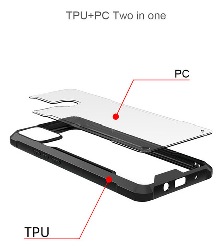S Funda For Tecno Spark 10 10c 4g Pro Suave Marco Claro