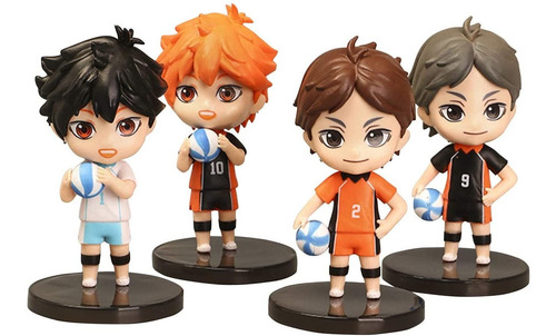 Haikyu Hinata Sugawara Oikawa Colección 4 Figuras En Bolsa