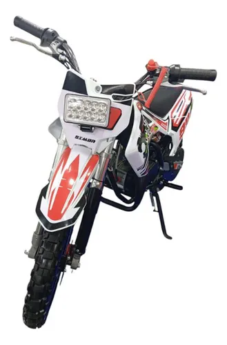 Moto Cross A Gasolina 2 Tiempos 60 Cc 2 Exostos Amarilla