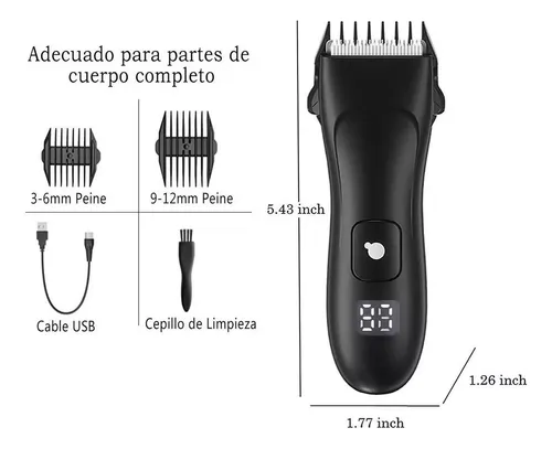 Depiladora Eléctrica Para Ropa Interior Masculina