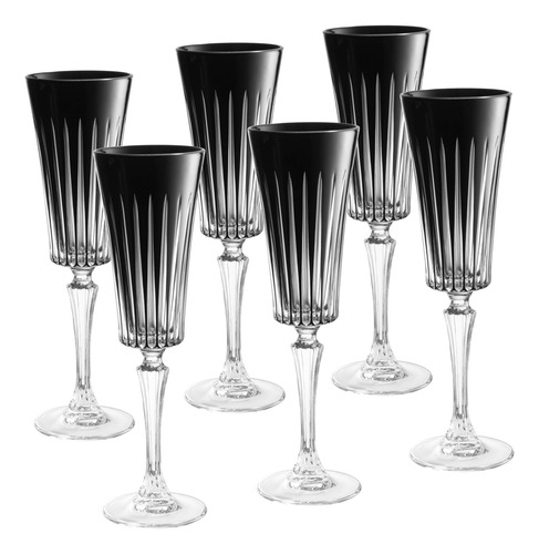 Copas De Flauta De Champán De Colores Barski Copa De Flauta